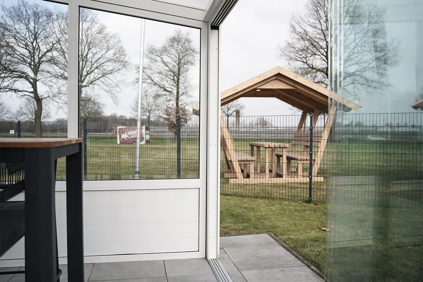 Glasschiebewand anthrazit (RAL 7016) 10mm, Version 2024
