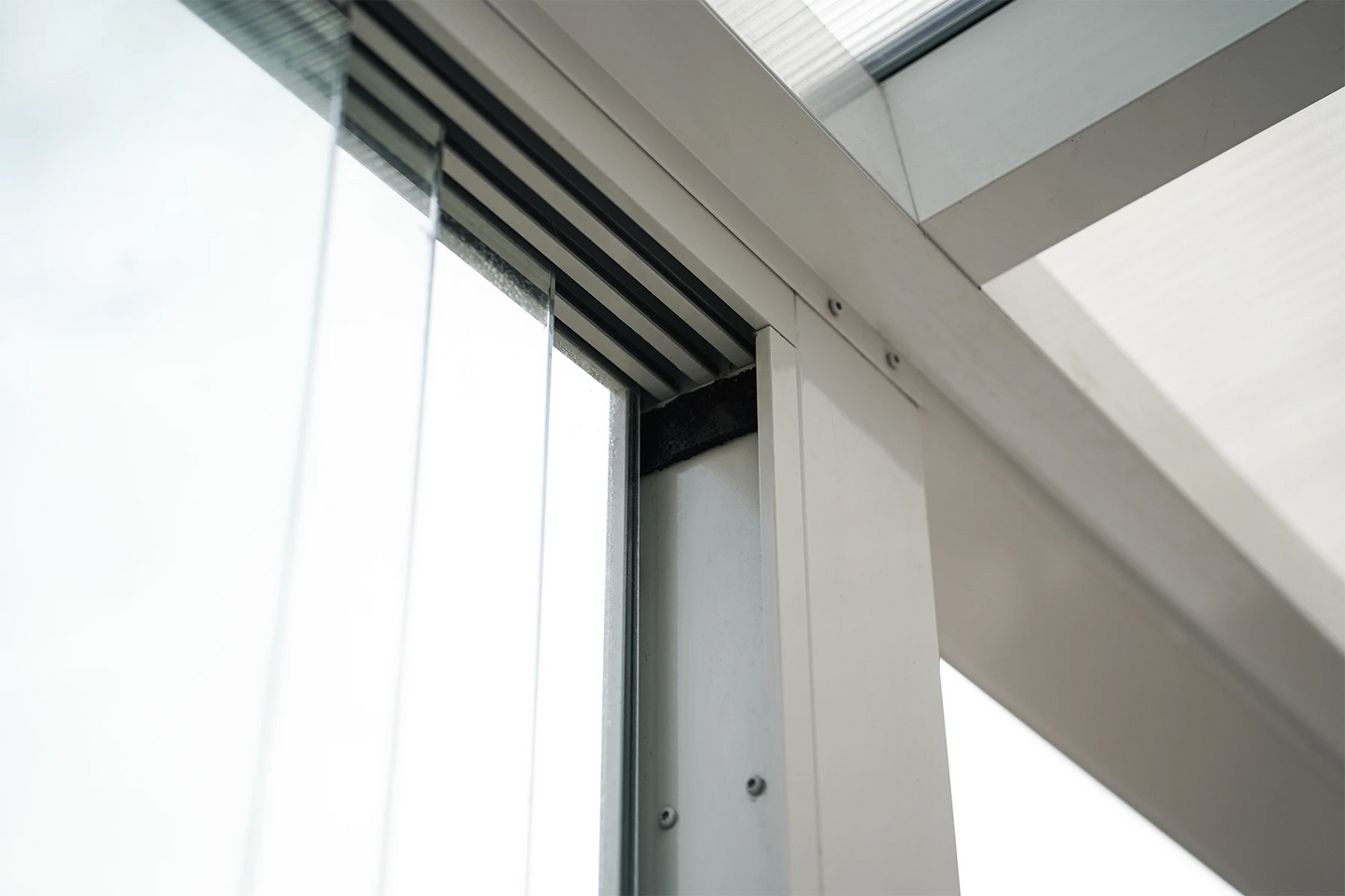 Glasschiebewand anthrazit (RAL 7016) 10mm, Version 2024