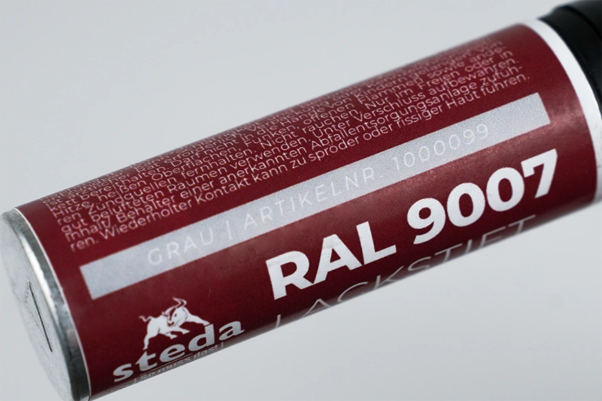 Retoucheerstift RAL 9007 Grijs