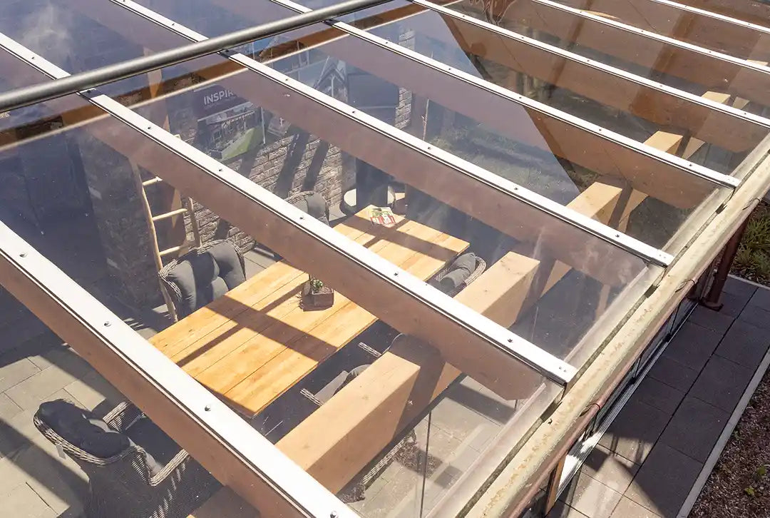 Aluminium middenprofiel voor LSG 8-12 mm geanodiseerd