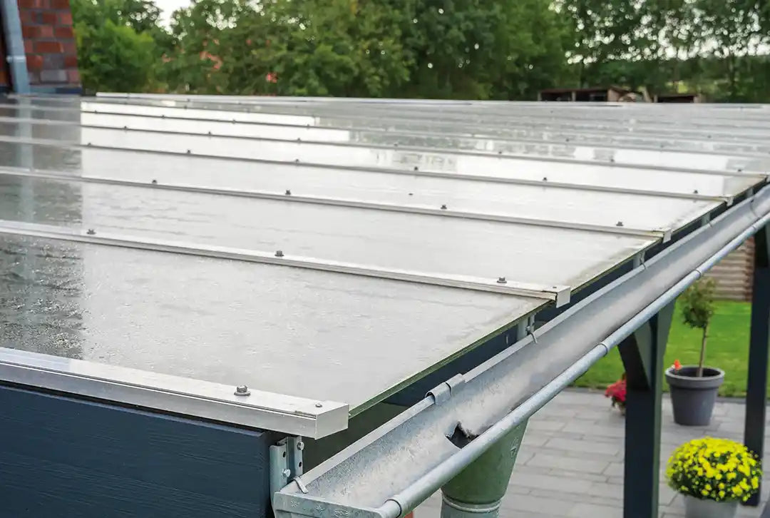 Aluminium randprofiel complete set voor LSG 8-12 mm geanodiseerd