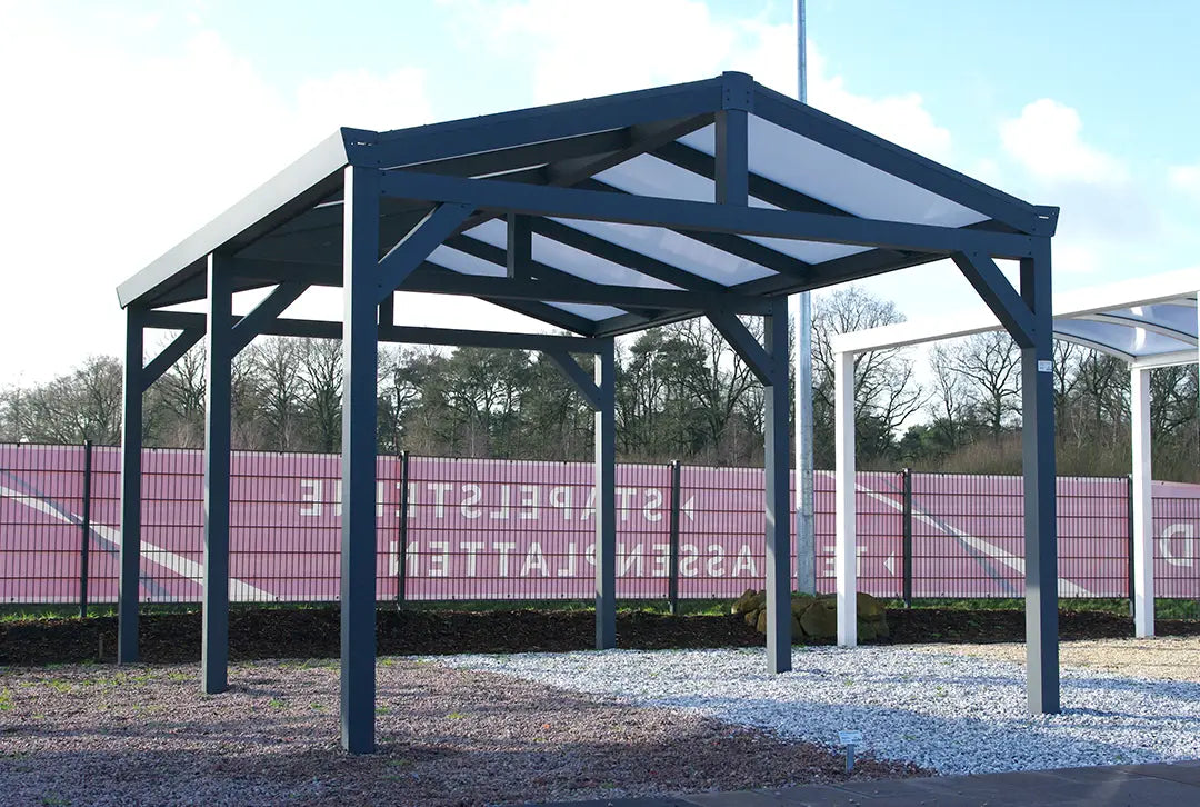 Satteldachcarport 368x900cm (BxT) freistehend