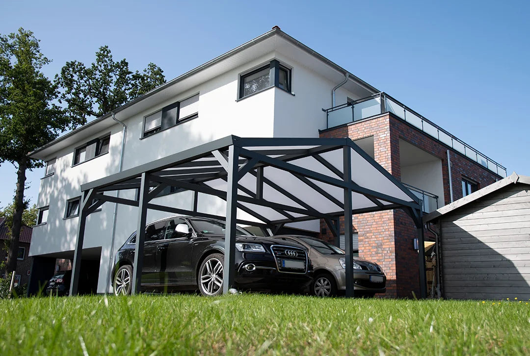 Zadeldakcarport 610x700cm (BxD) vrijstaand