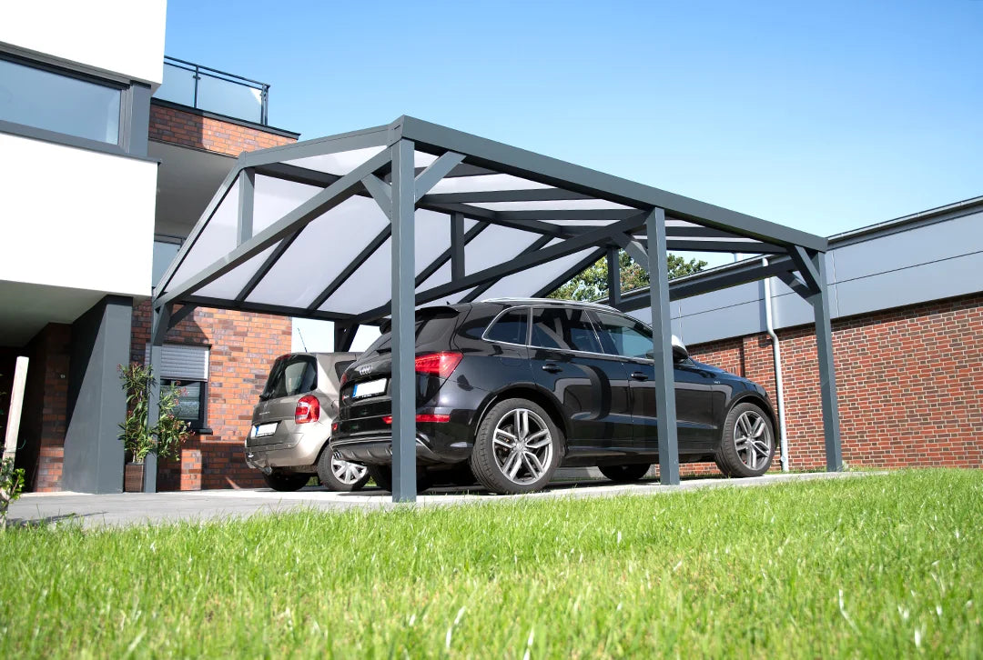 Zadeldakcarport 610x700cm (BxD) vrijstaand