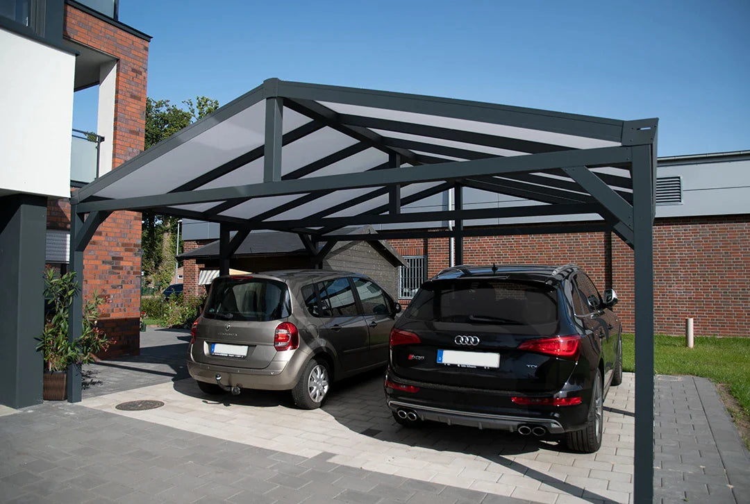 Zadeldakcarport 610x700cm (BxD) vrijstaand
