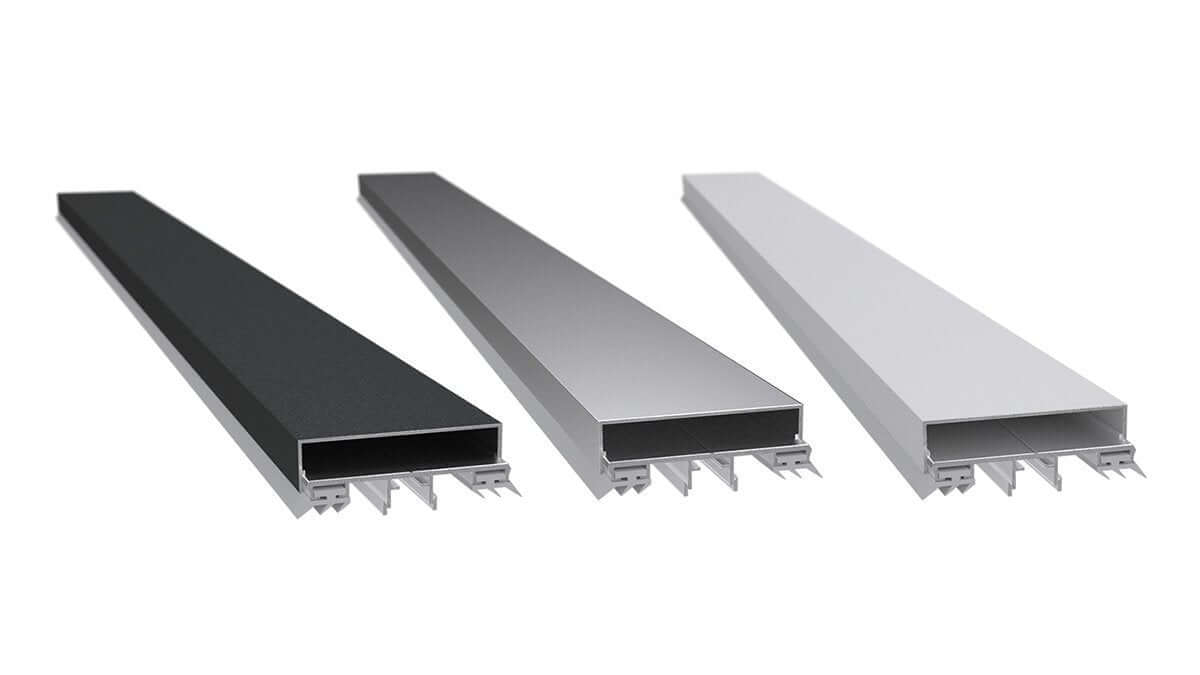 Klemafdekking voor aluminium profielen