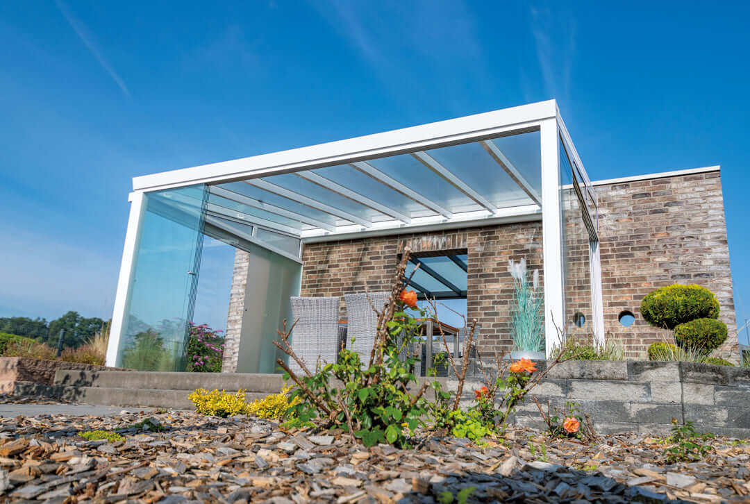 Terrasoverkapping 6x3,5m aluminium wandverlenging LIMITED EDITION