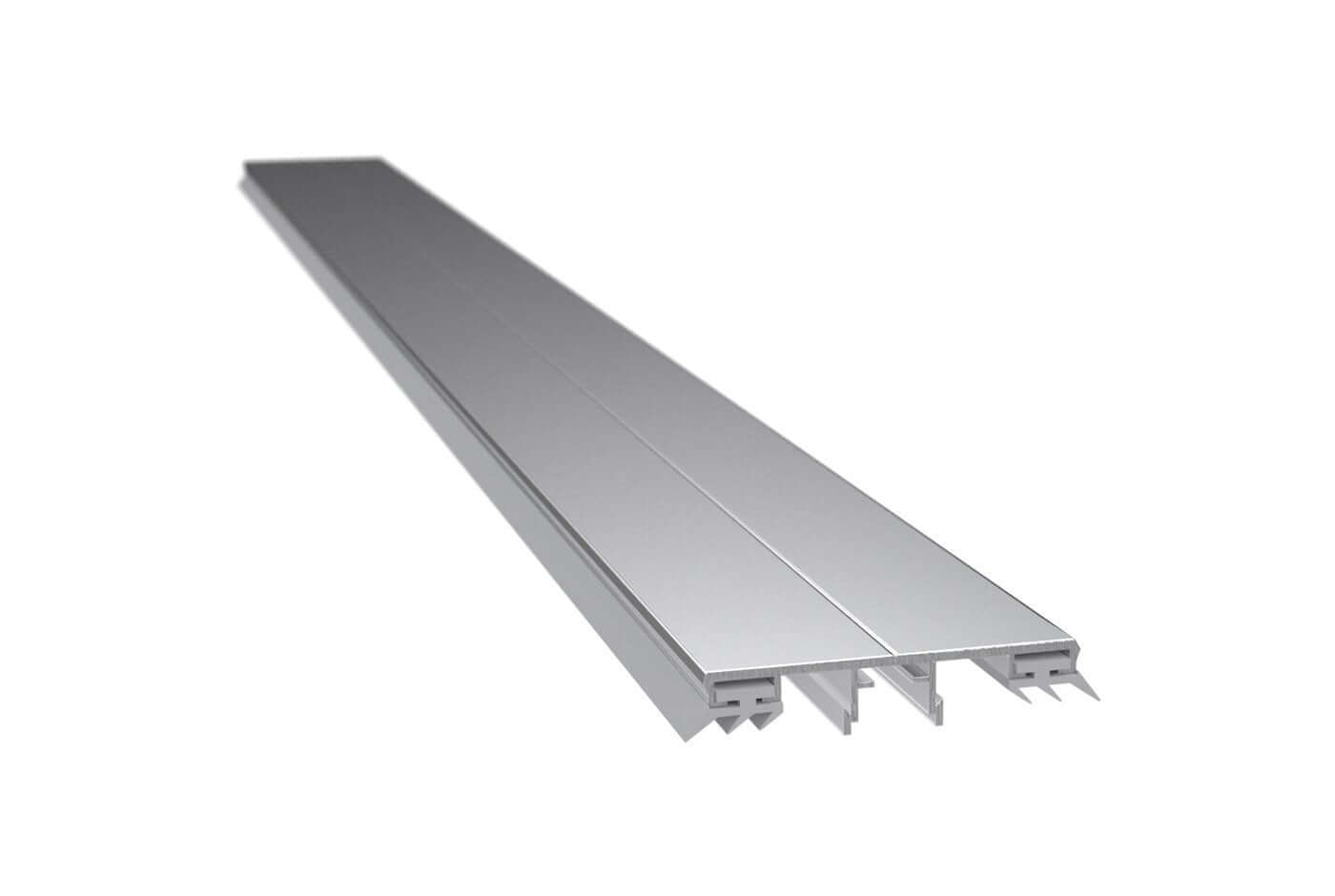 Aluminium middenprofiel complete set voor LSG 8-12 mm geanodiseerd