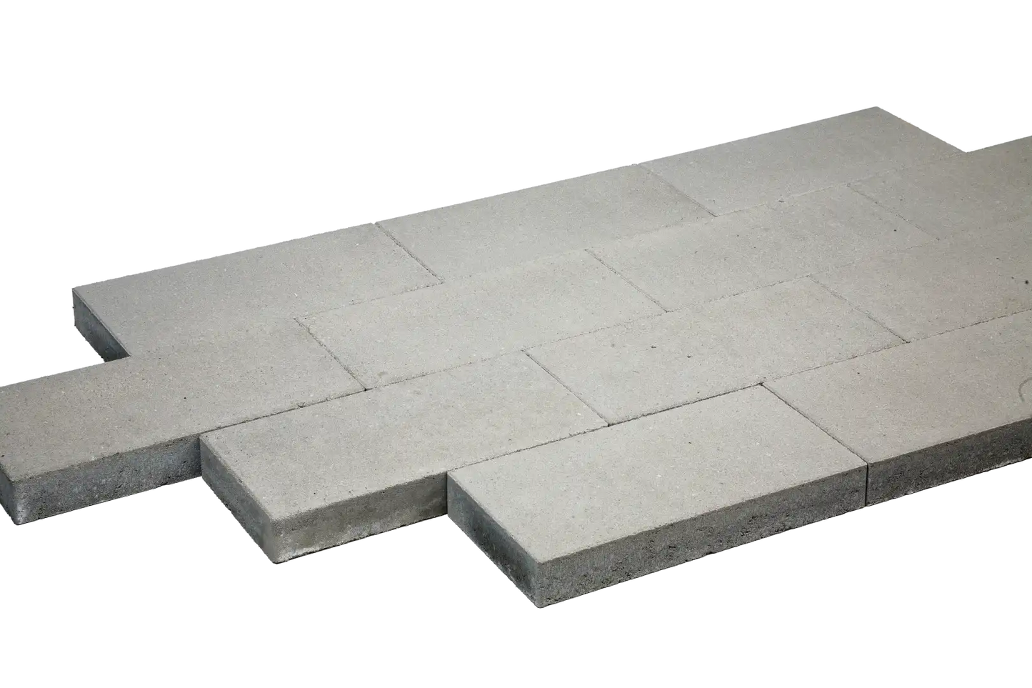 Beton-Gehwegplatten, grau