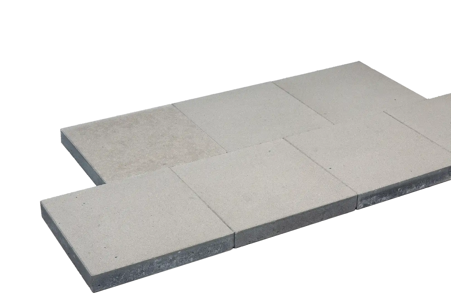 Beton-Gehwegplatten, grau