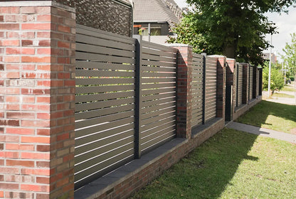 Aluminium lattenhekwerk antraciet