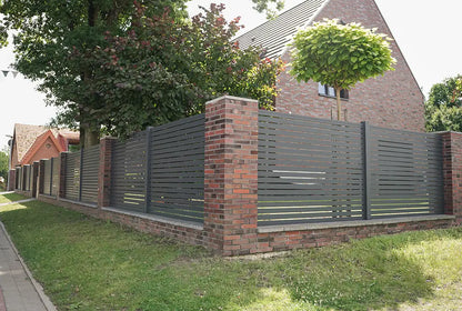 Aluminium lattenhekwerk antraciet