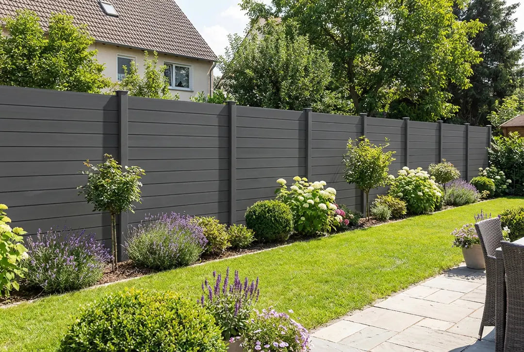 WPC privacyhek antraciet