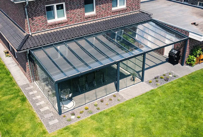 Aluminium terrasoverkapping, vrijstaand