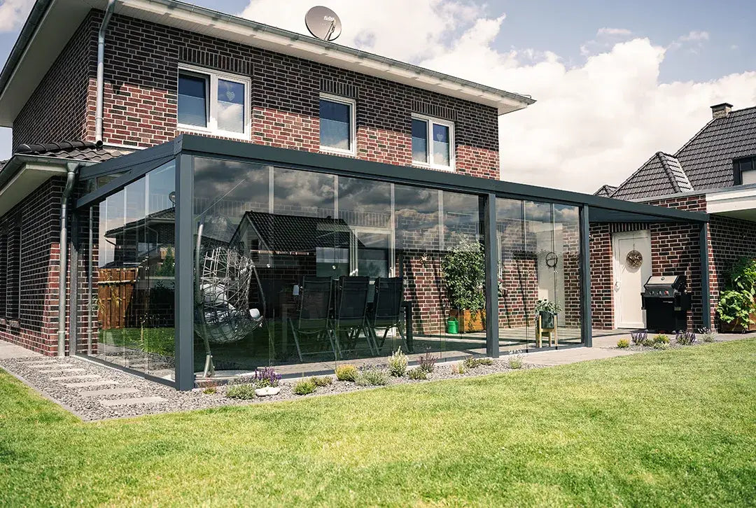 Aluminium terrasoverkapping, vrijstaand