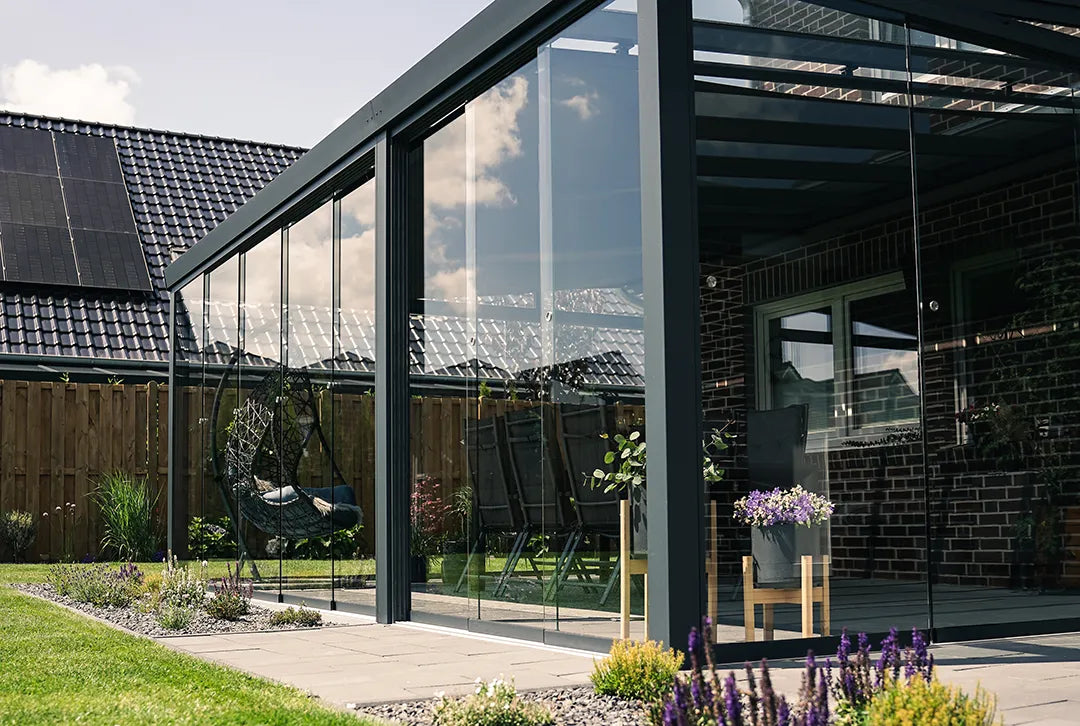 Terrasoverkapping 6x4m aluminium wandbevestiging, topverkoper