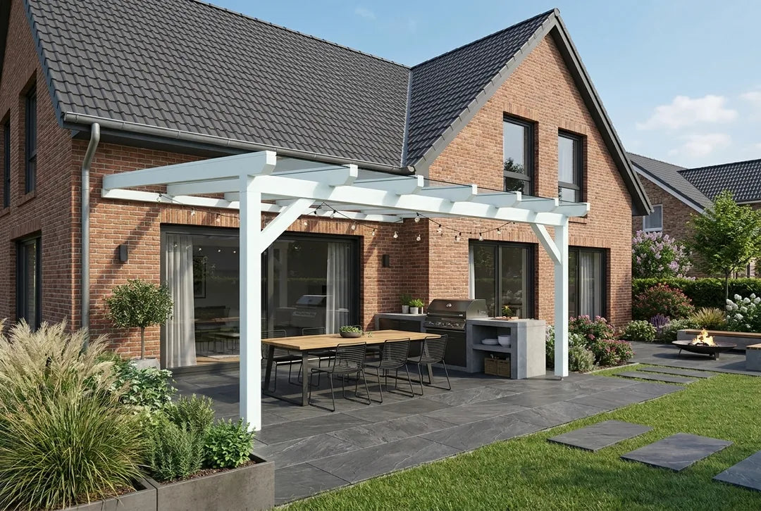 Terrassenüberdachung Holz 400x350cm – steda