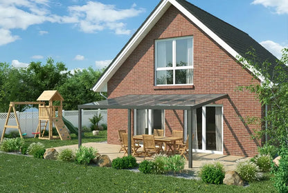 Terrasoverkapping 6x3,5m aluminium wandverlenging LIMITED EDITION