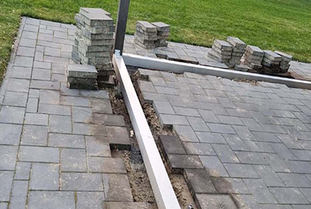 Onderbouw voor glazen schuifwanden