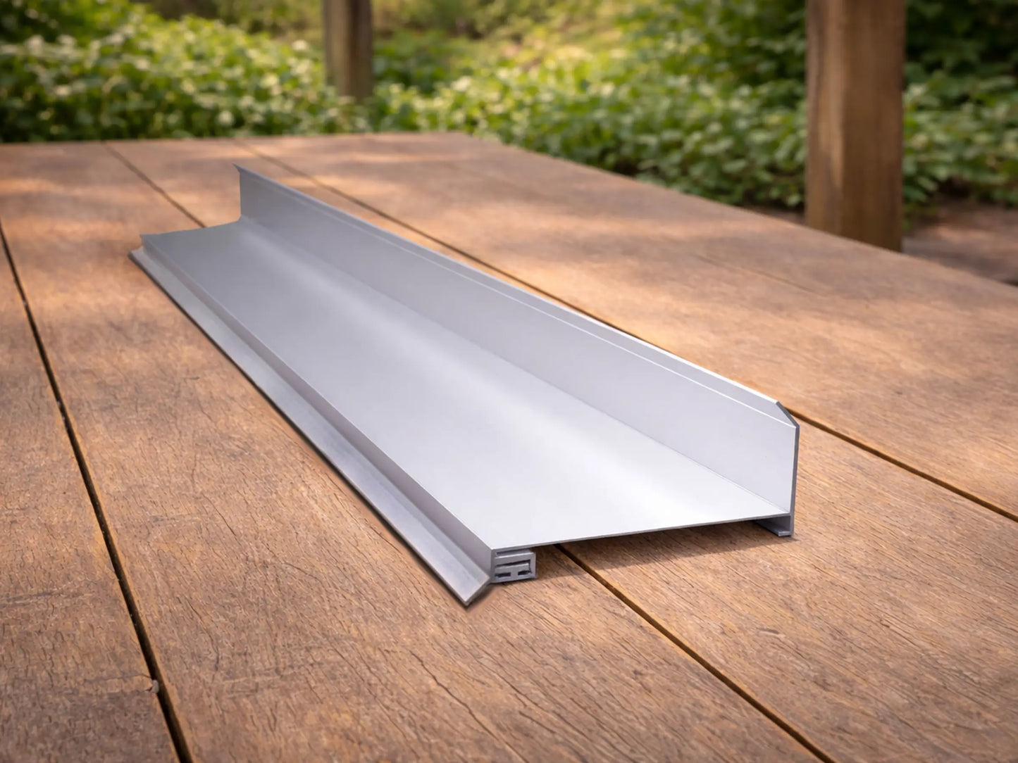 Wandaansluitprofiel met afdichtingsrubber voor aluminium profielen