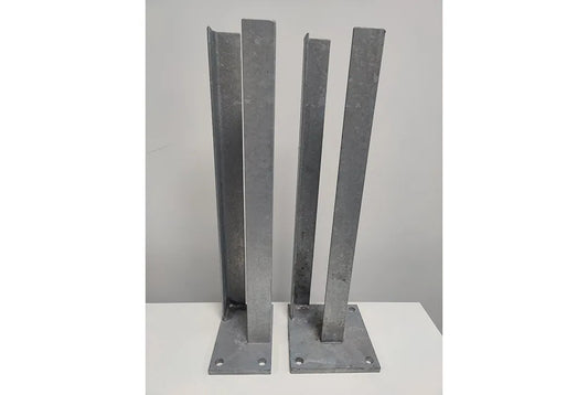 Schroefbare paalsteunen voor aluminium hekken