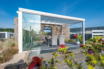 Terrasoverkapping 6x3,5m aluminium wandverlenging LIMITED EDITION