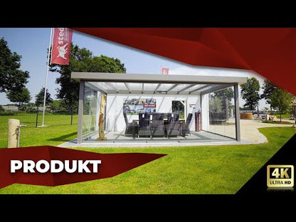 Terrassenüberdachung Flachdach 5x3m Wandanbau