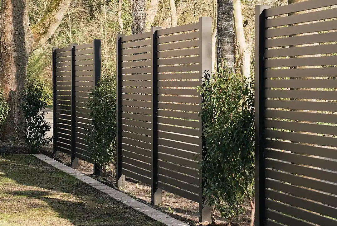 Aluminium lattenhekwerk zwart