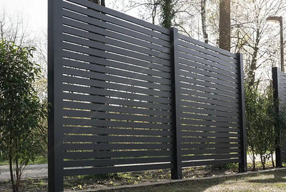Aluminium lattenhekwerk zwart