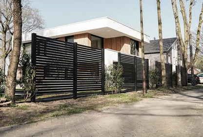 Aluminium lattenhekwerk zwart