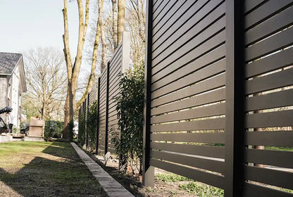 Aluminium lattenhekwerk zwart