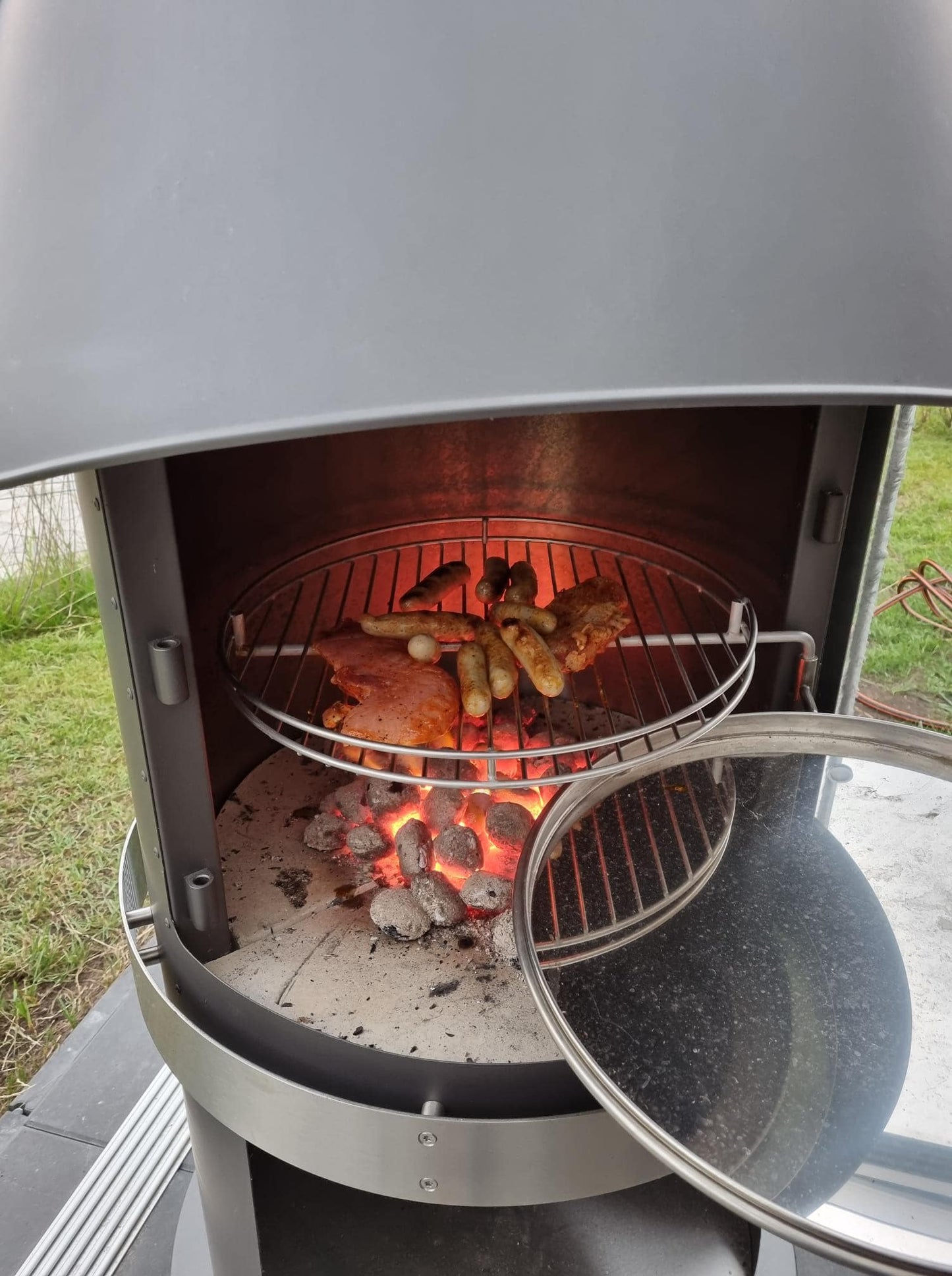 Grillkamin DN 800 Swing Glas CLASSIC