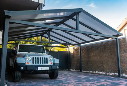 Zadeldakcarport 610x900cm (BxD) vrijstaand