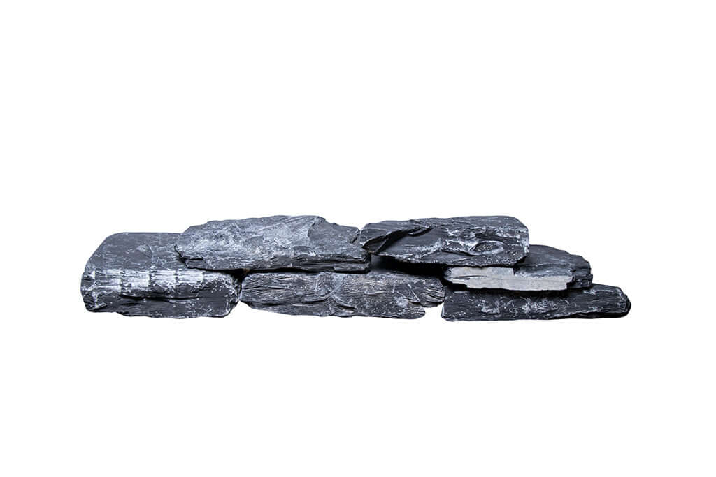 Schiefer schwarz Mauersteine